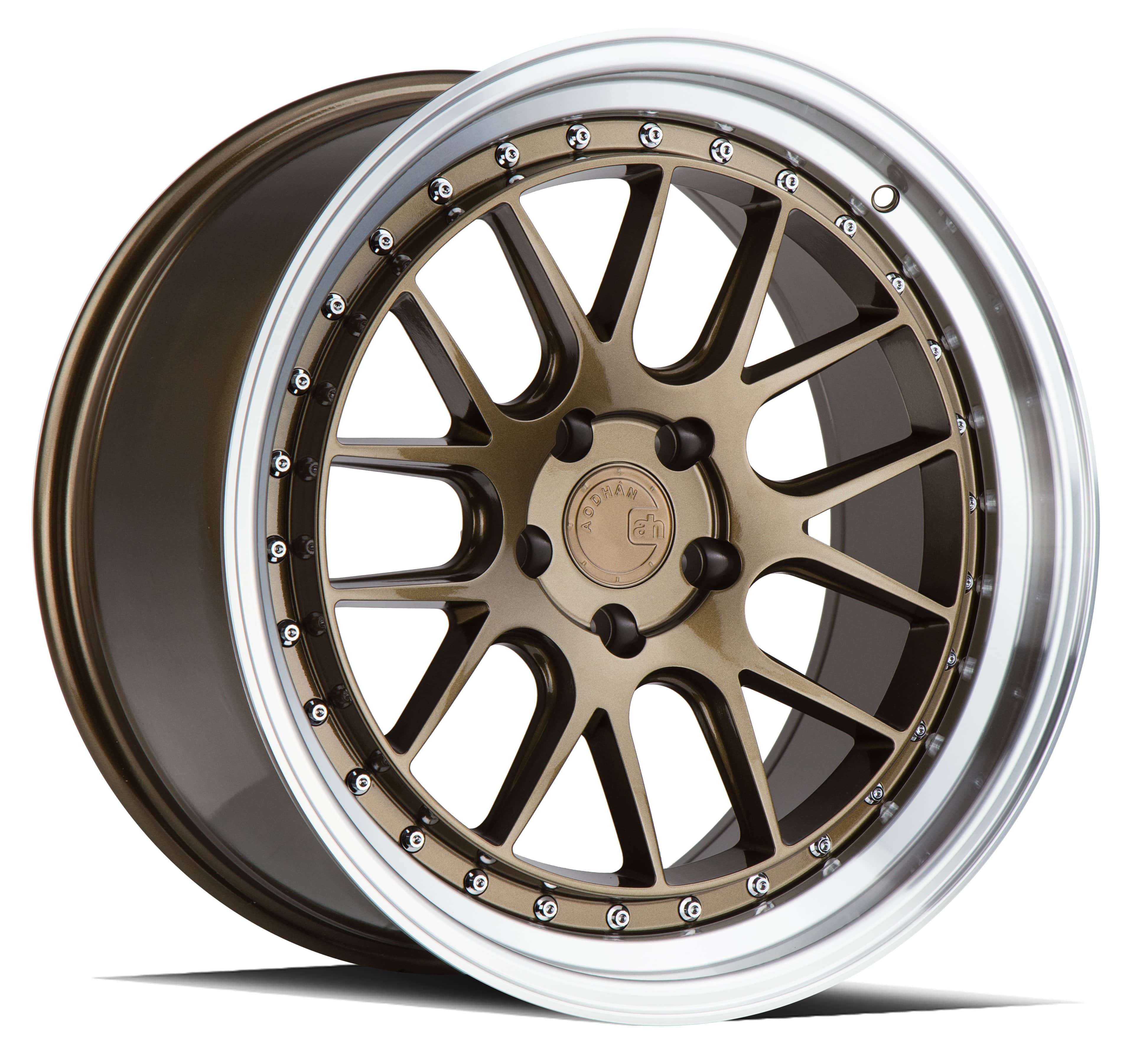 AodHan, AodHan DS-06 Bronze w/Machined Lip Wheel 19x9.5 15mm 5x114.3