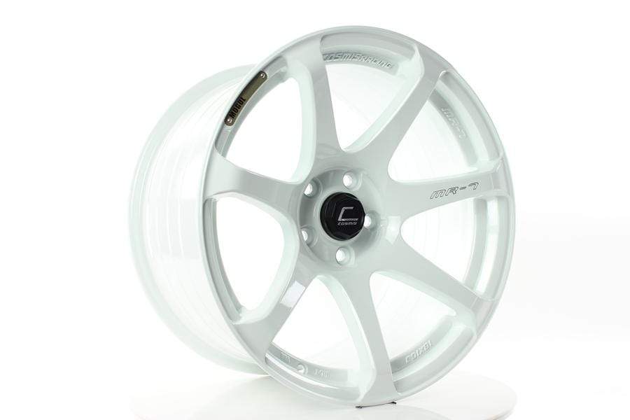 Cosmis Wheels, Cosmis Racing MR7 White Wheel 18x10 +25 5x114.3