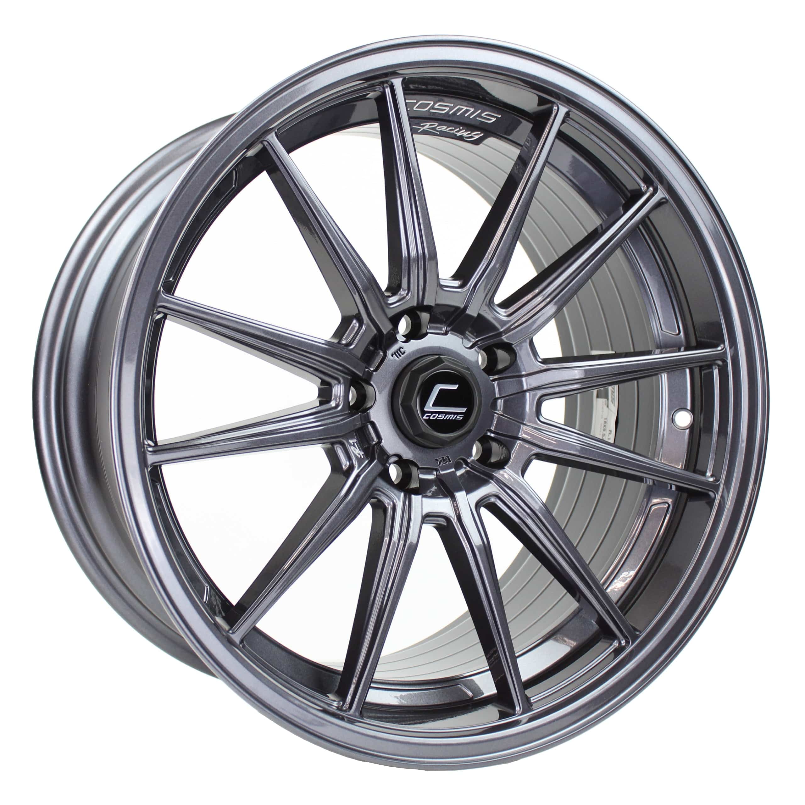 Cosmis Wheels, Cosmis Racing R1 Gunmetal Wheel 18x9.5 +35 5x114.3