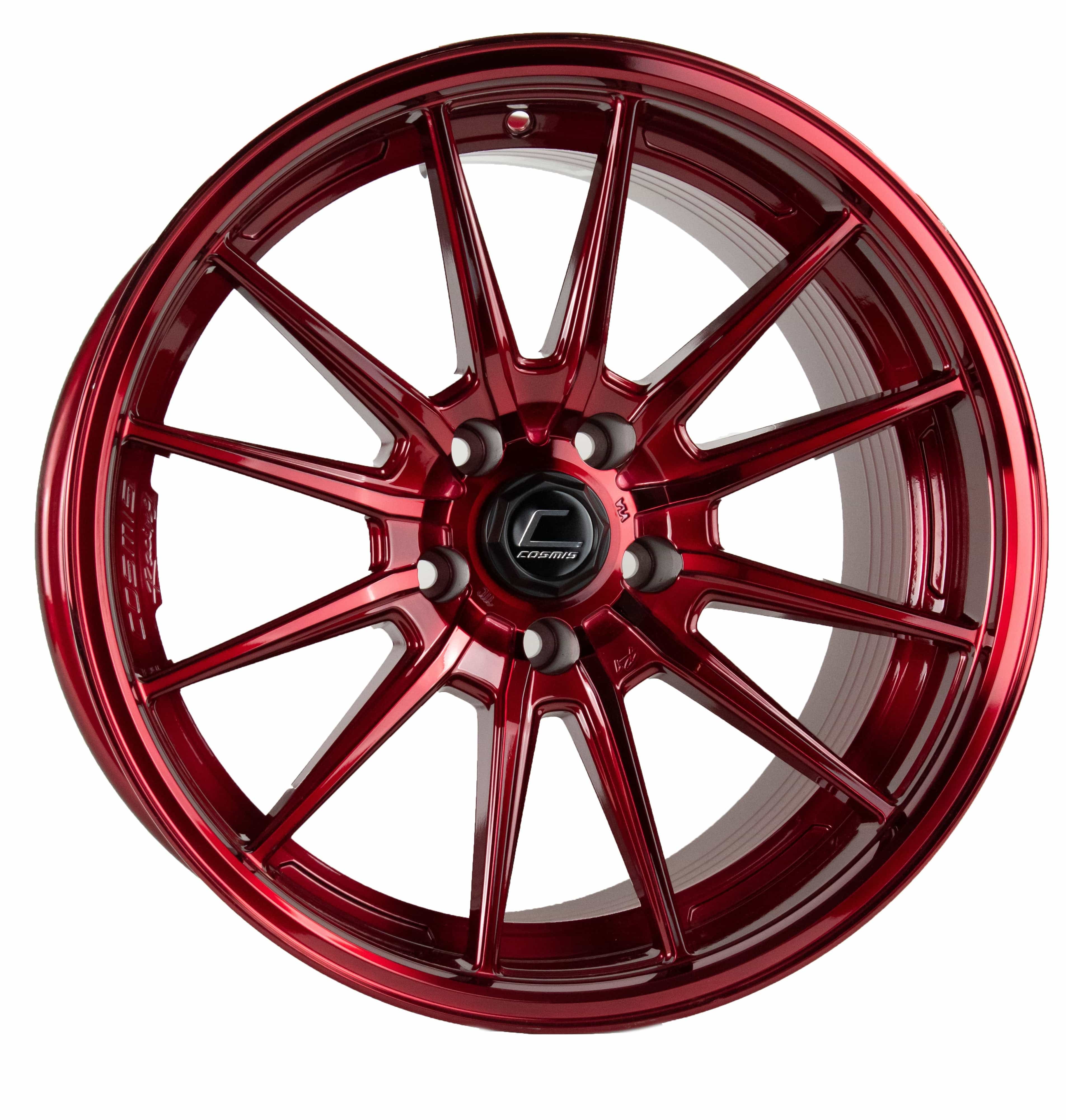 Cosmis Wheels, Cosmis Racing R1 Hyper Red Wheel 18x9.5 +35 5x114.3 | R1-1895-35-5x114.3-HR