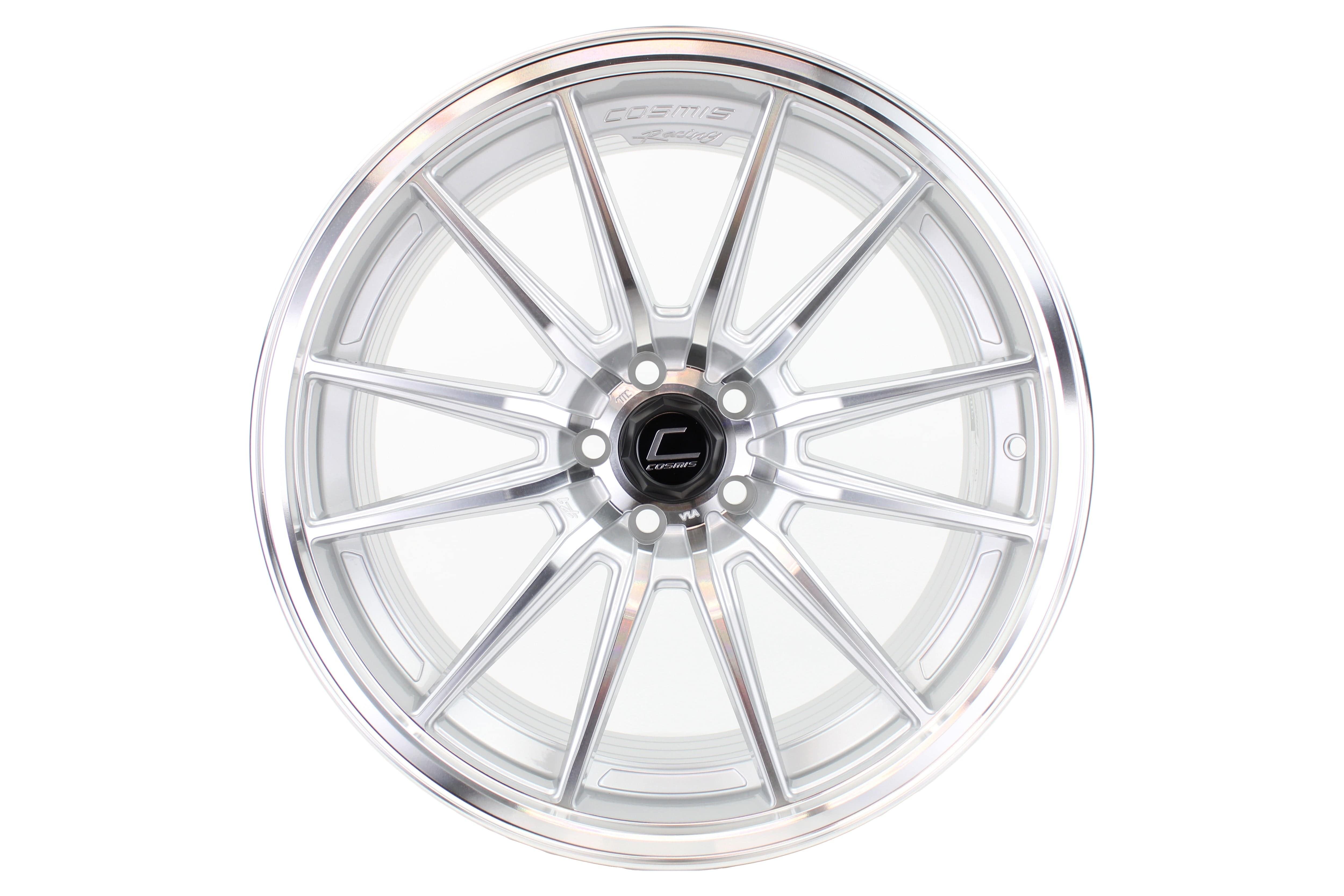 Cosmis Wheels, Cosmis Racing R1 Hyper Silver Wheel 18x8.5 +35mm 5x114.3