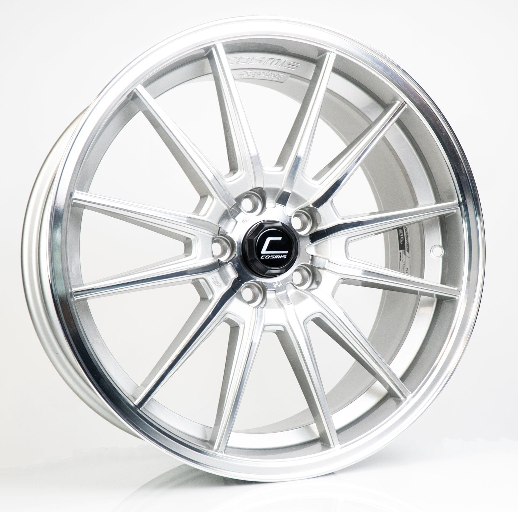 Cosmis Wheels, Cosmis Racing R1 Hyper Silver Wheel 19x8.5 +35mm 5x114.3