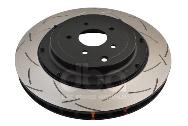 DBA, DBA 5000 Series Rear Slotted Rotor w/ Black Hats 2009-2011 Nissan GTR | 52321BLKS