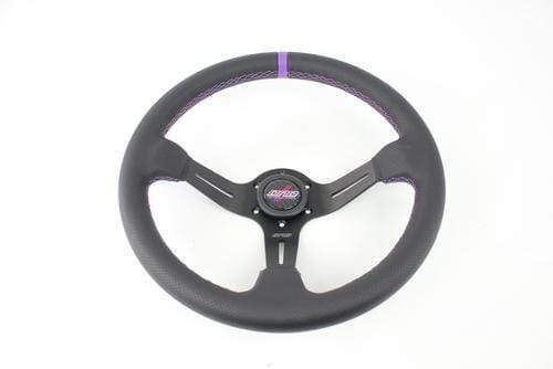 DND Performance, DND Performance Perforated Leather Race Steering Wheel - Purple