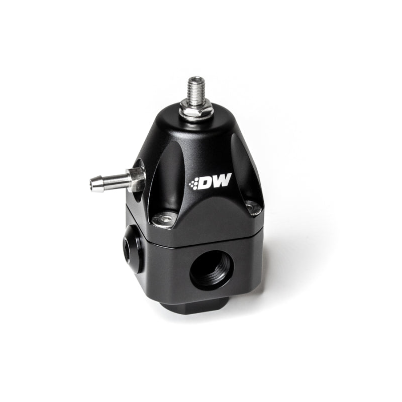 DeatschWerks, DeatschWerks DWR1000c Adjustable Fuel Pressure Regulator - Black | 6-1002-FRB