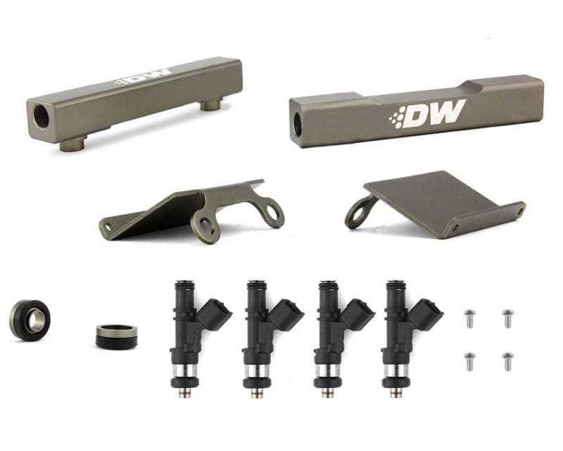 DeatschWerks, DeatschWerks Fuel Injectors 1200cc w/Top Feed Conversion Fuel Rails 2004-2006 STI / 2005-2006 Legacy GT