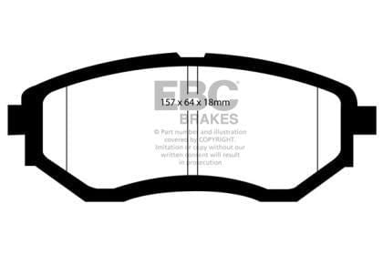 EBC Brakes, EBC Greenstuff Front Brake Pads Subaru Legacy GT 2005-2012