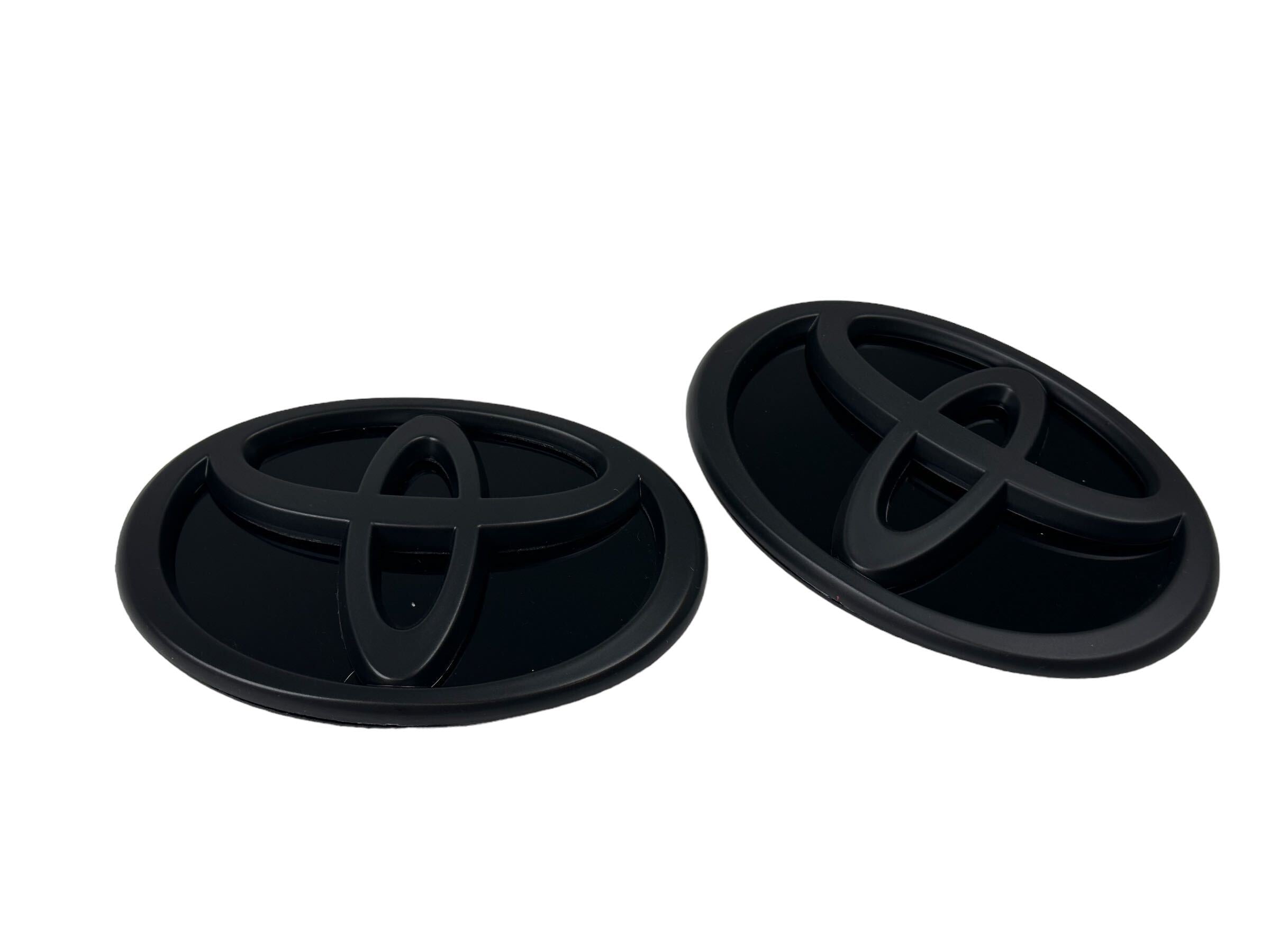 Emblems Only, Emblems Only Front and Rear T-Logo Matte Black with Gloss Black Base Toyota GR86 22-23