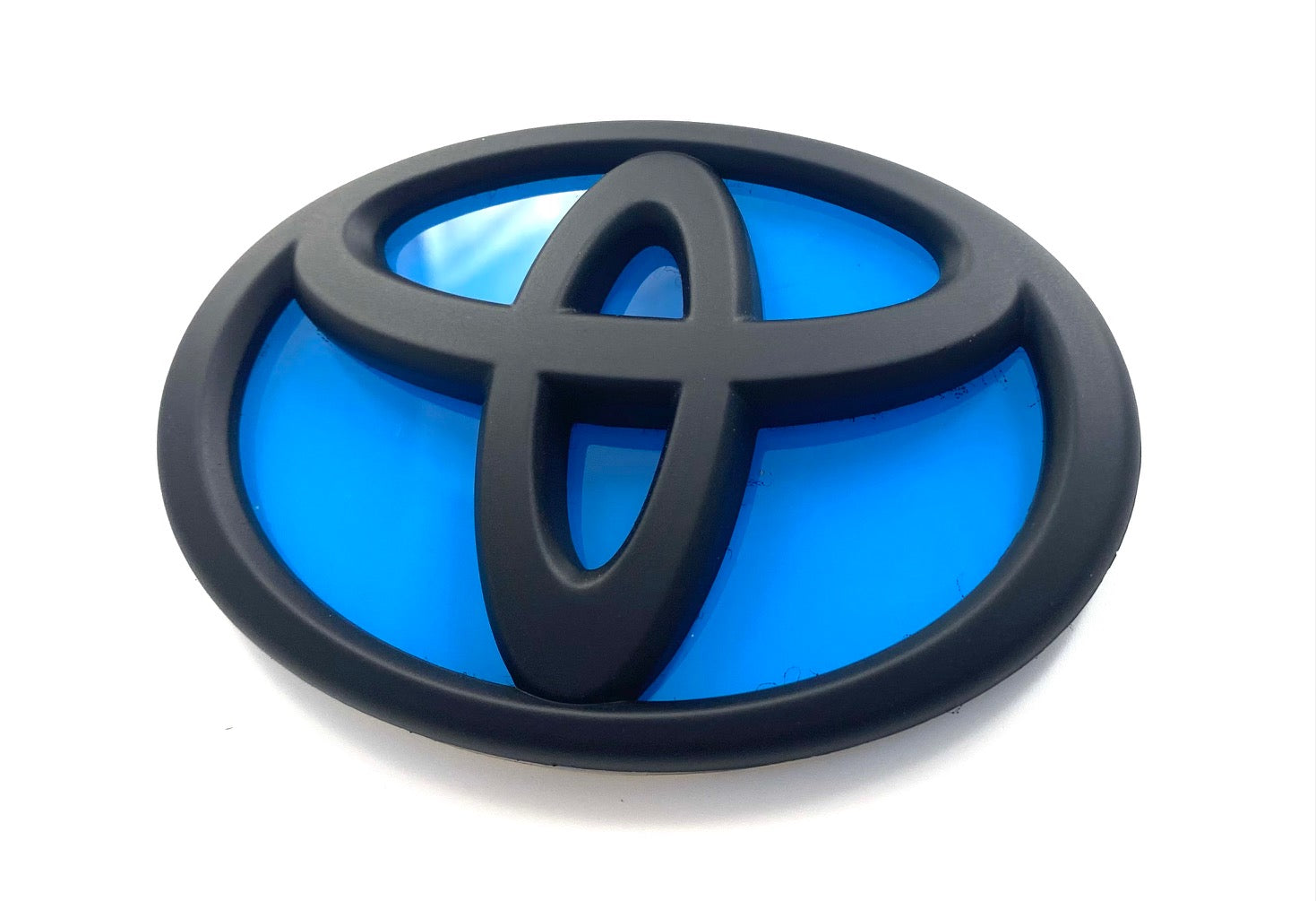 Emblems Only, Emblems Only Front and Rear T-Logo Matte Black with Neptune Blue Base Toyota GR86 22-23