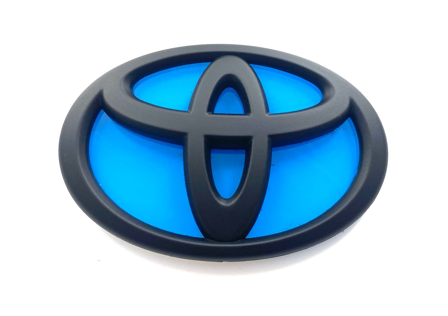 Emblems Only, Emblems Only Front and Rear T-Logo Matte Black with Neptune Blue Base Toyota GR86 22-23