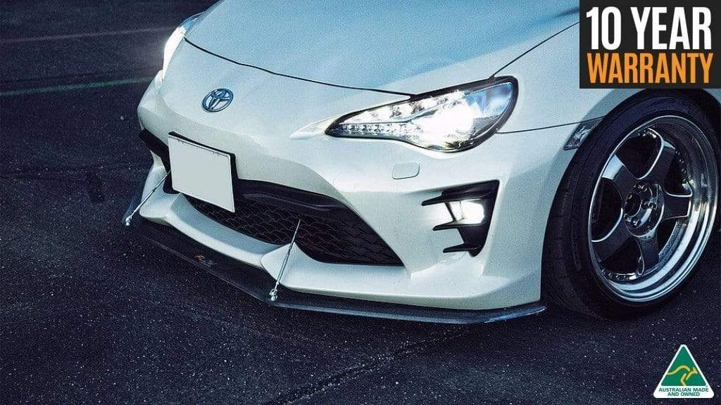 Flow Designs, Flow Designs Facelift Front Splitter V2 w/ Support Rods Toyota FT-86 2017-2020