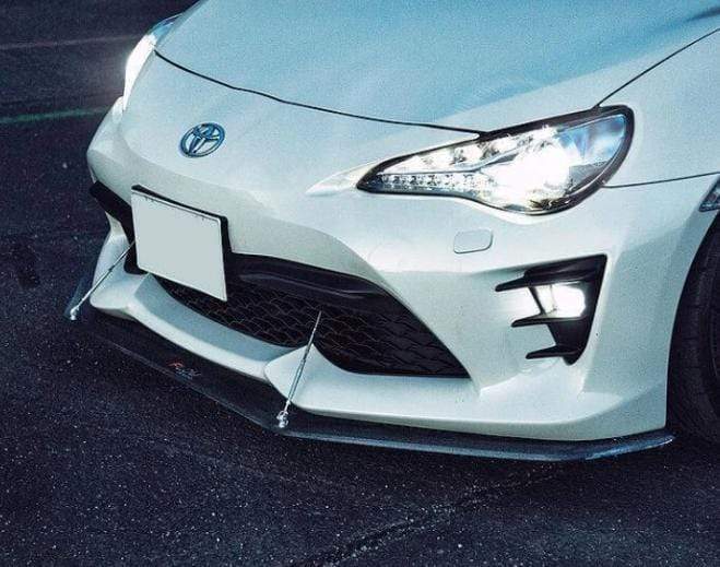 Flow Designs, Flow Designs Facelift Front Splitter V2 w/ Support Rods Toyota FT-86 2017-2020