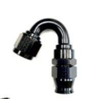 Fragola, Fragola -6AN Real Street x 150 Degree Hose End Black For PTFE Hose