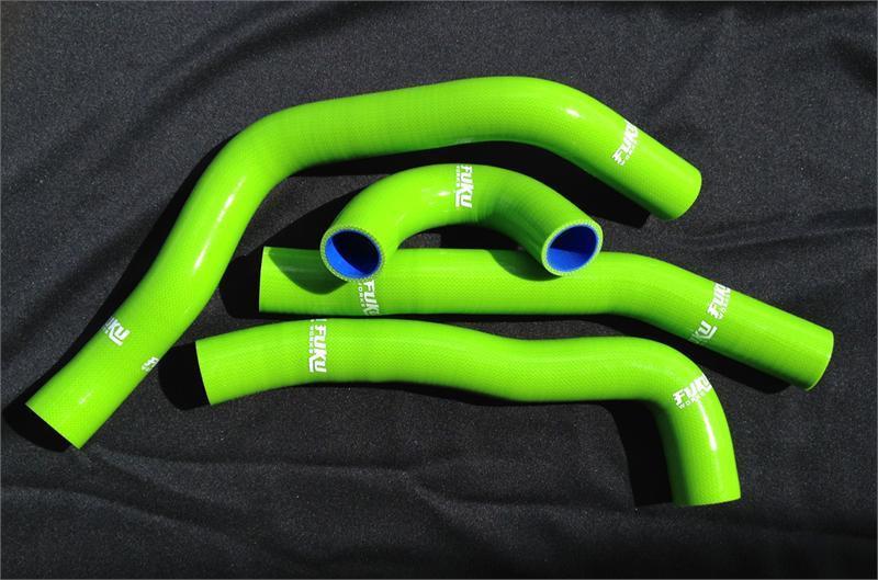 Fuku Works, Fuku Works Green Radiator Hose Kit Mitsubishi EVO X 2008-2015