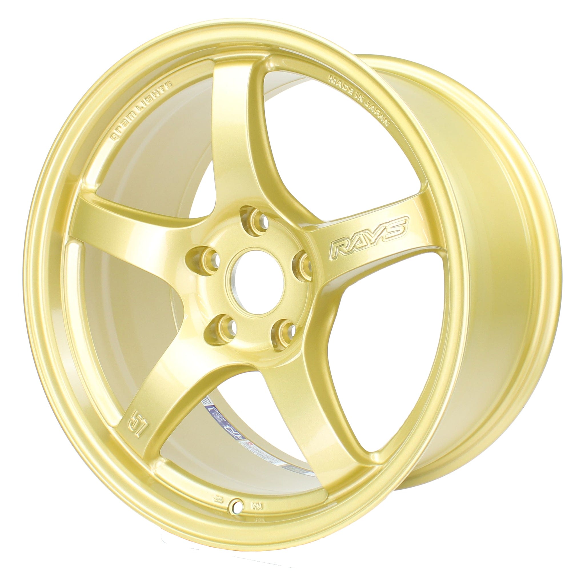 Gram Lights, Gram Lights 57CR 17x9 +38 5x114.3 E8 Gold Wheel | WGCRQ38EEGP