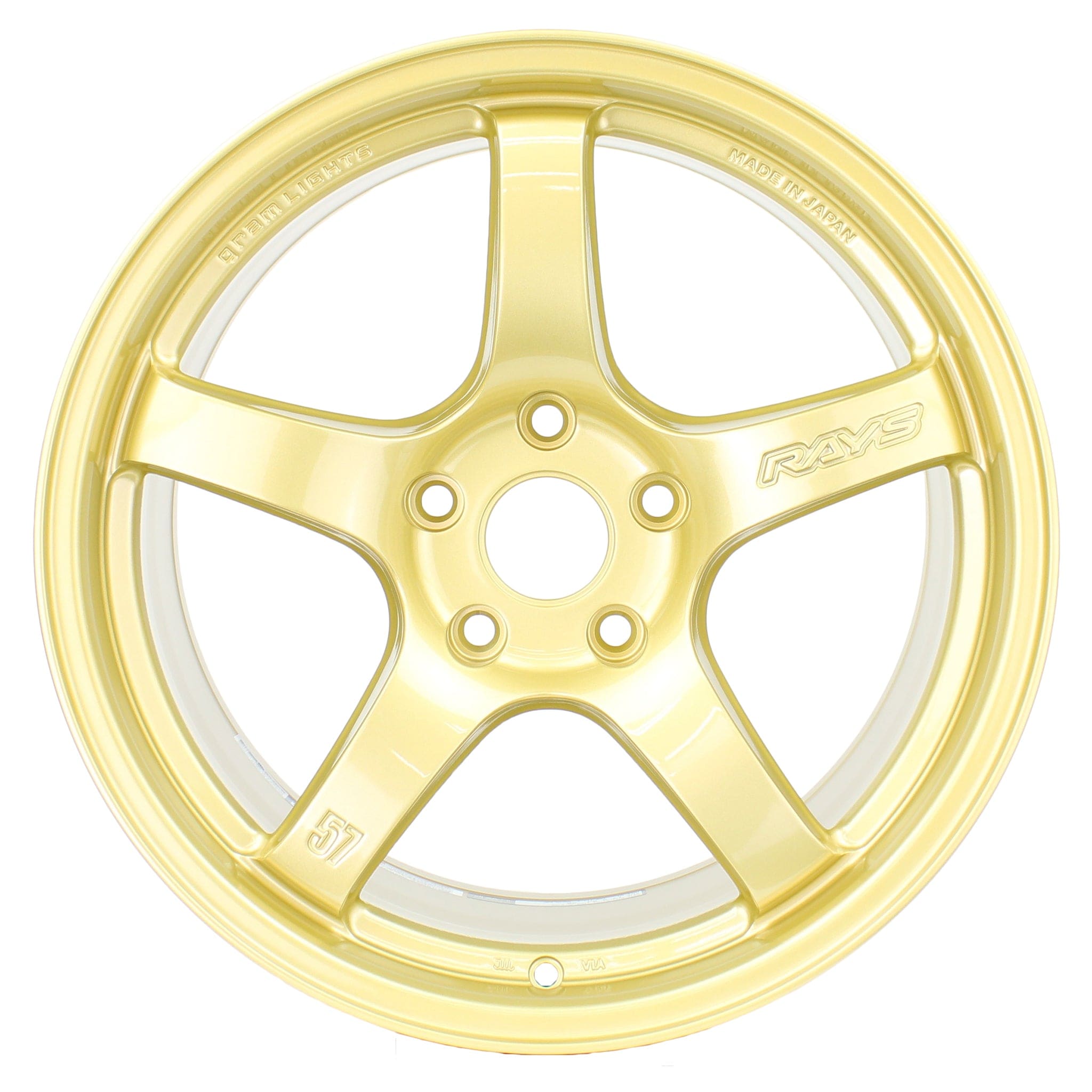 Gram Lights, Gram Lights 57CR 17x9 +38 5x114.3 E8 Gold Wheel | WGCRQ38EEGP