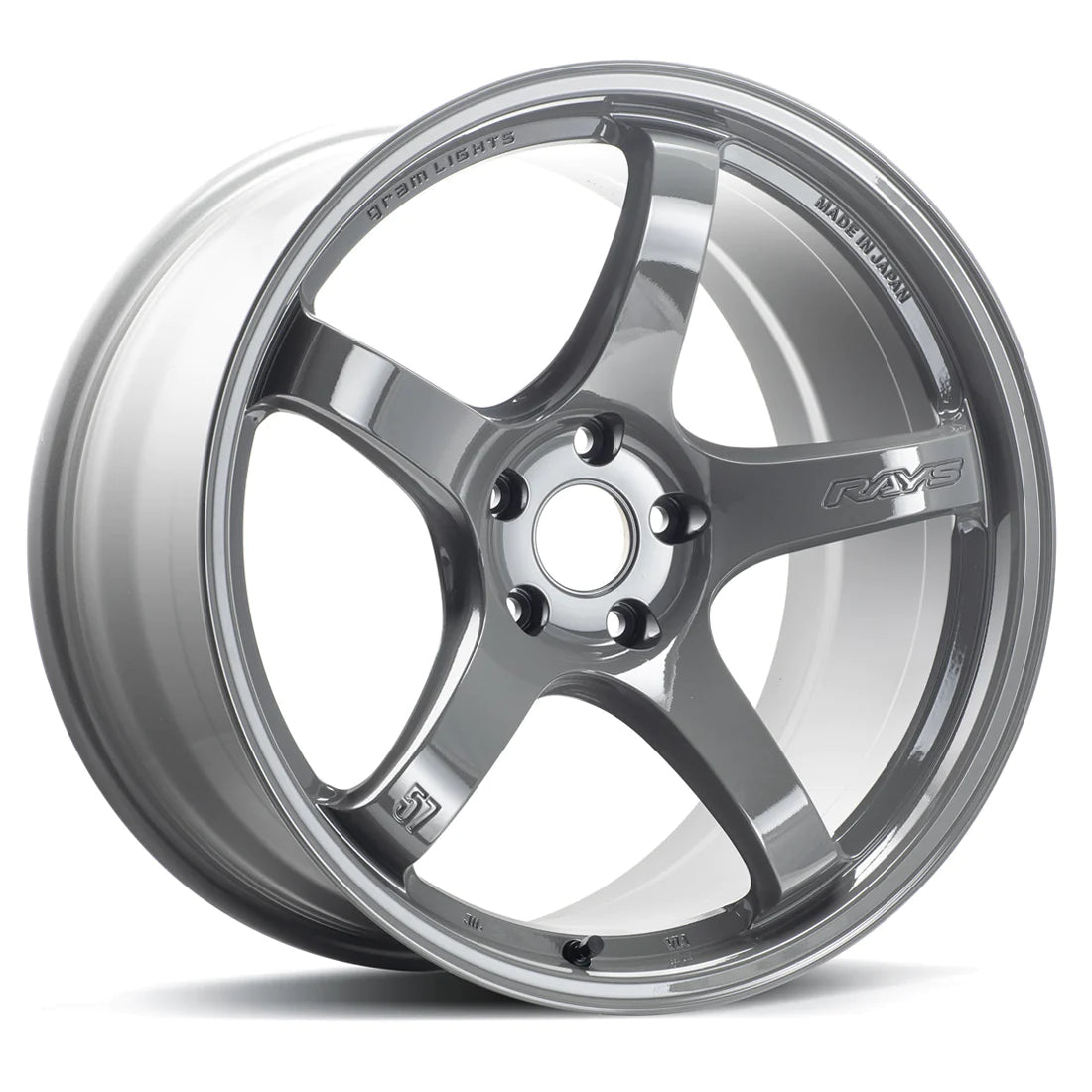 Gram Lights, Gram Lights 57CR 18x9.5 +38 5x114.3 Glossy Gray Wheel | WGCRX38EAG