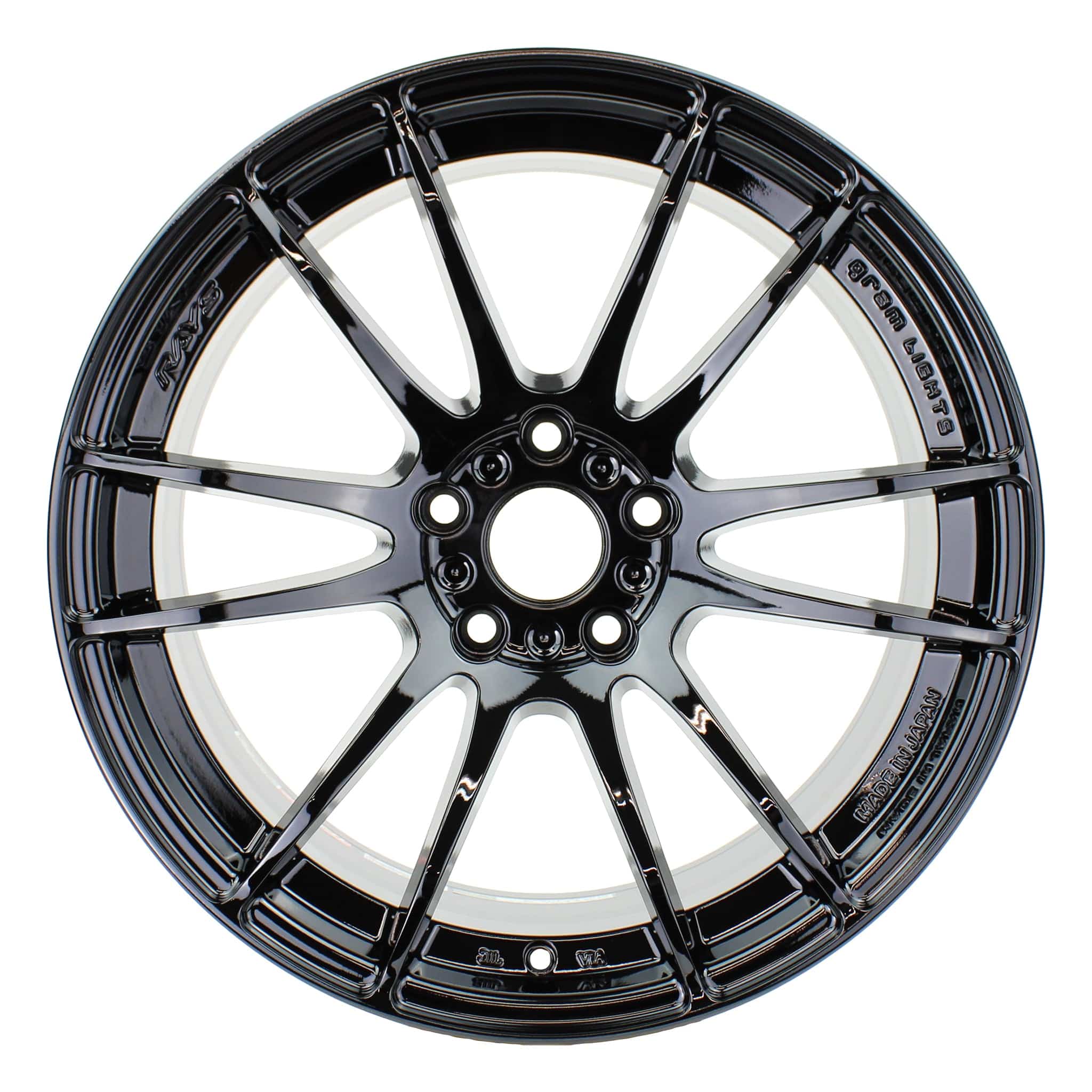 Gram Lights, Gram Lights 57XTREME Spec-D 18x9.5 +38 5-114.3 Glossy Black Wheel | WGJDX38EGX