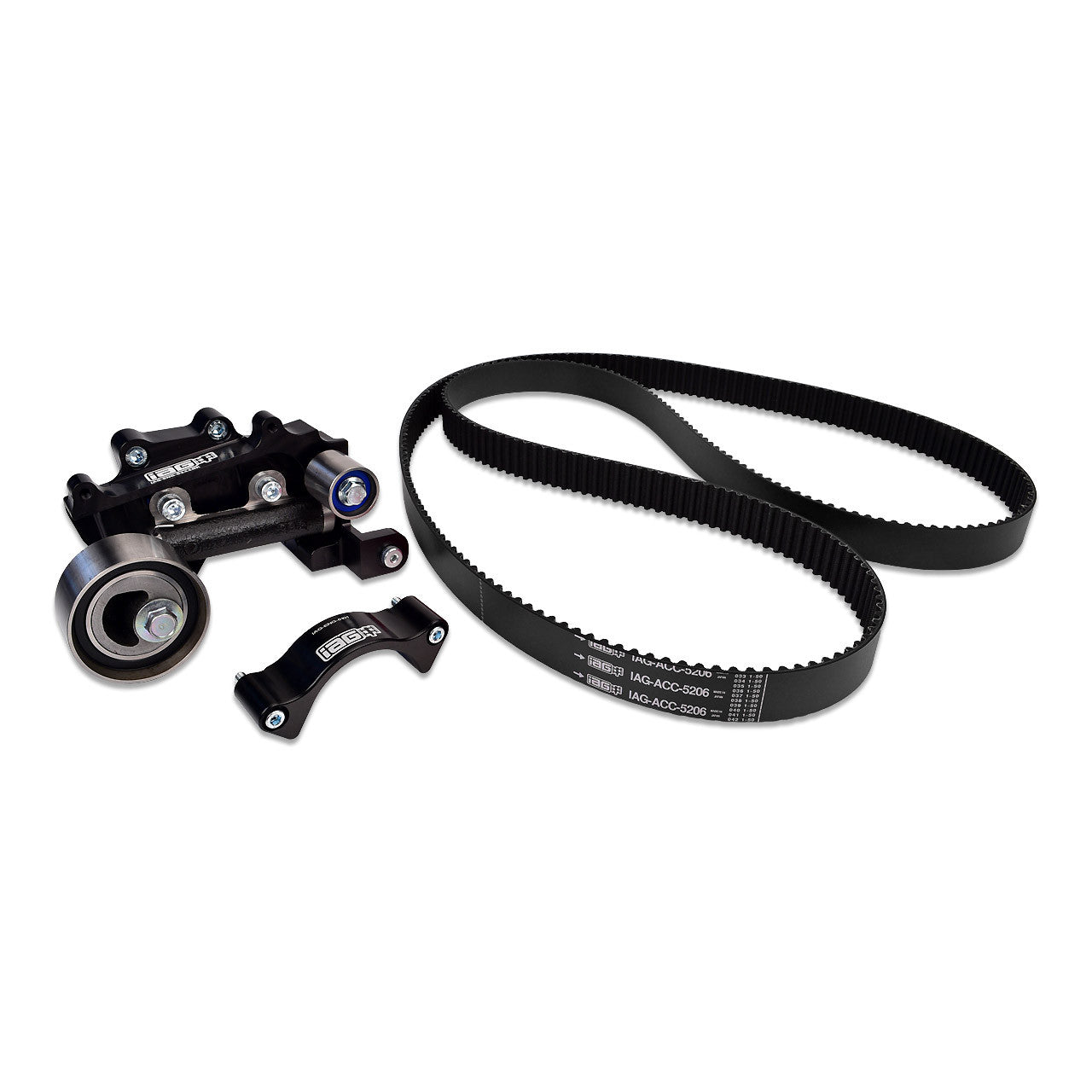 IAG, IAG Black Racing Timing Belt Guide & Comp Tensioner Kit Subaru WRX 02-14 / STI 04-21 | IAG-ENG-5130BK