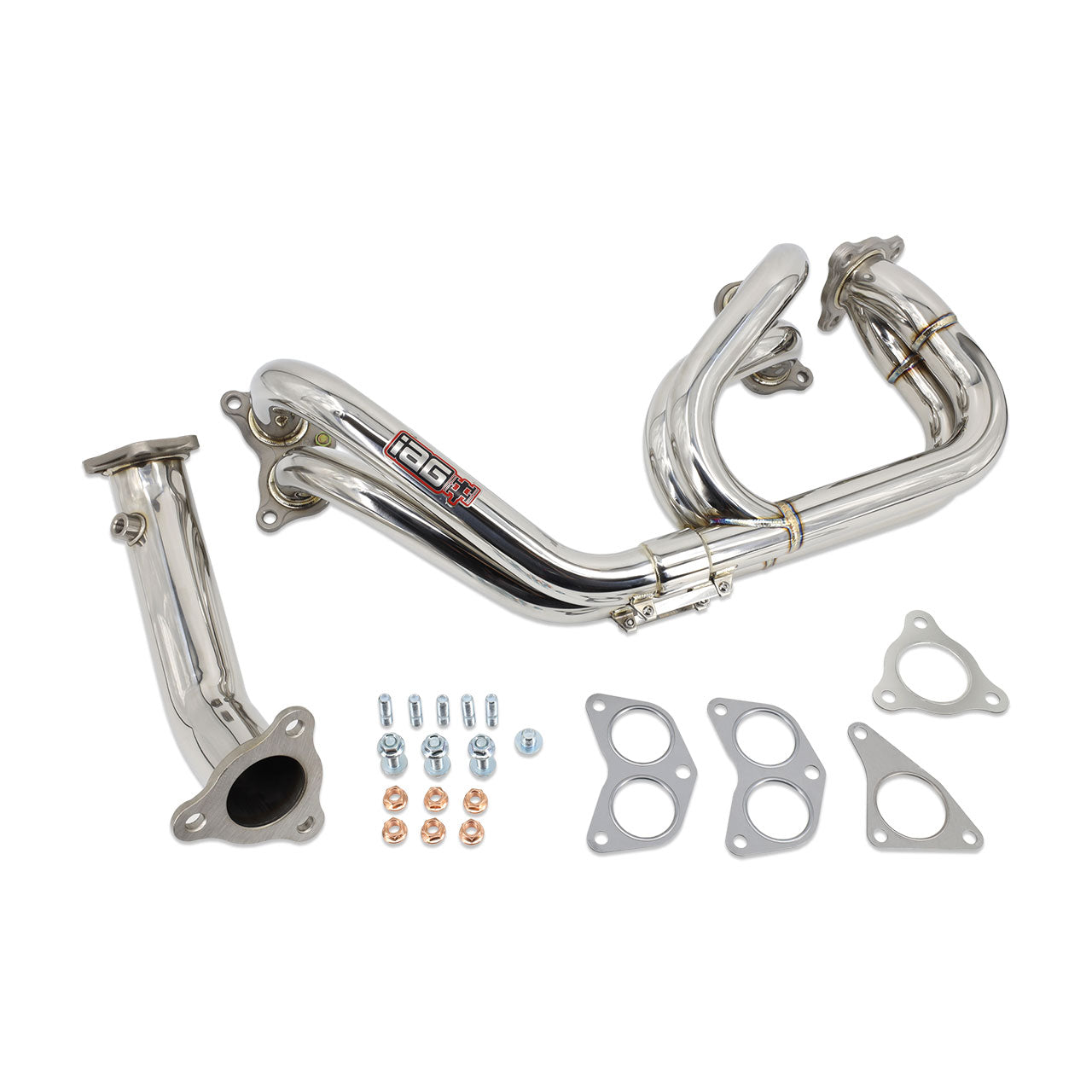 IAG, IAG Equal Length 3-Bolt Header & Uppipe Subaru WRX 08-14 / STI 04-21 | IAG-EXT-1001