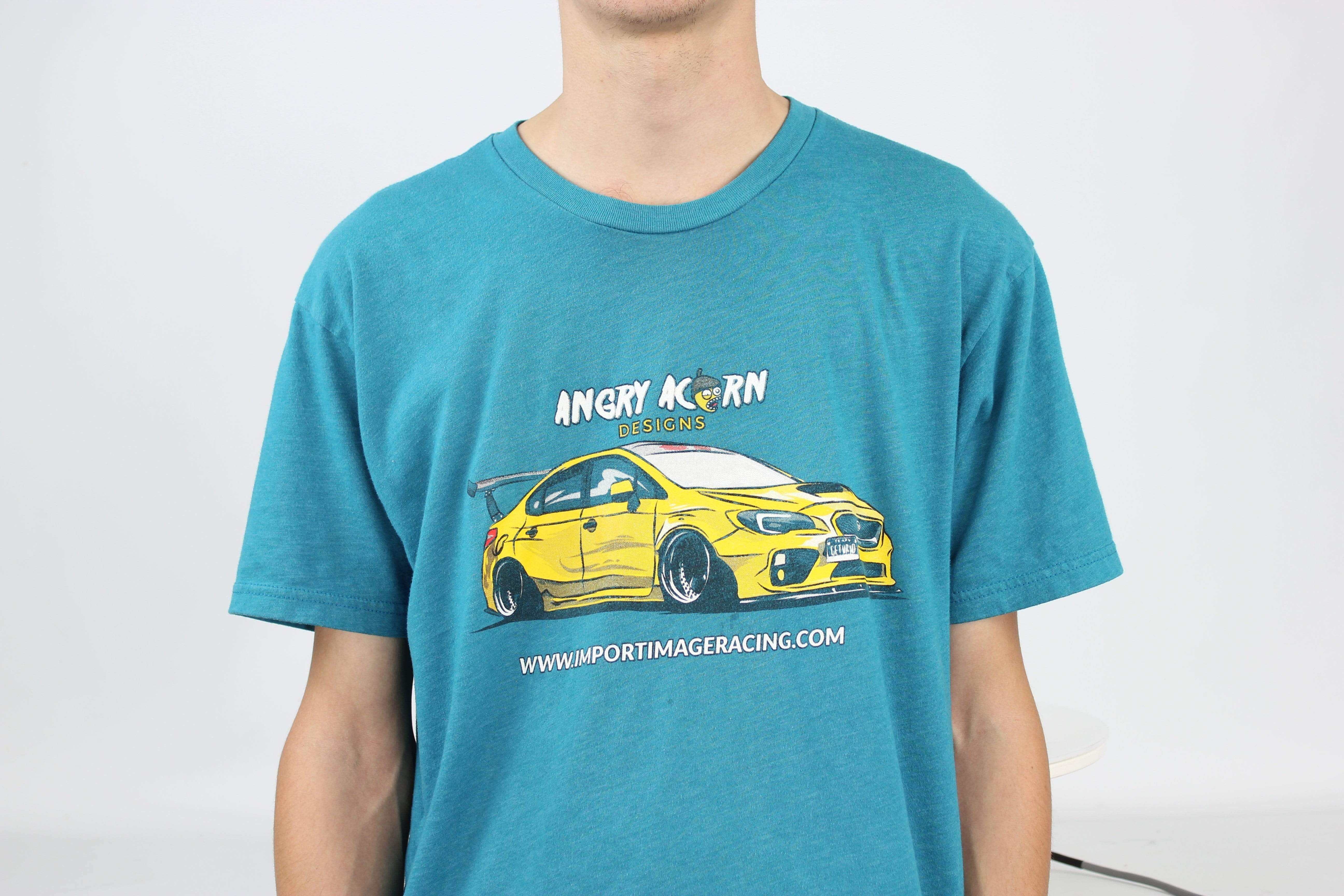 Import Image Racing, IIR/Angry Acorn T-Shirt-Blue