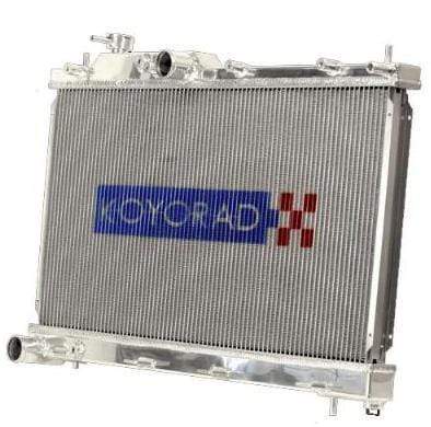 Koyo Cooling, Koyo Aluminum Radiator Half Size Race Only Mitsubishi EVO 8 / EVO 9 M/T 2003-2006 | HH032412