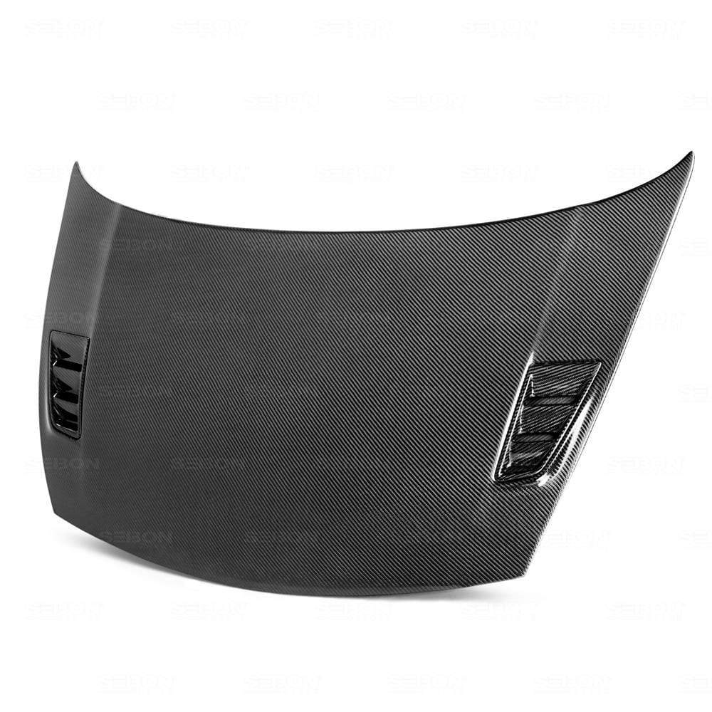 Seibon, Seibon 06-10 Honda Civic 4 Door JDM / Acura CSX (FD1/2/3/5) MG II Carbon Fiber Hood | HD0607HDCV4DJ-MGII