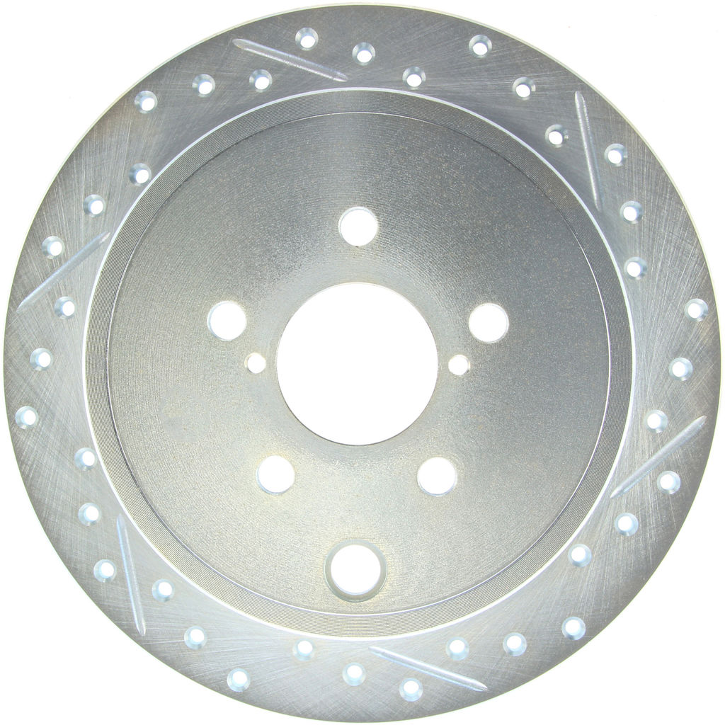 Stop Tech, StopTech Select Sport Slotted + Drilled Brake Rotor Rear Left Infiniti FX50 2009-2013 | 227.42105L